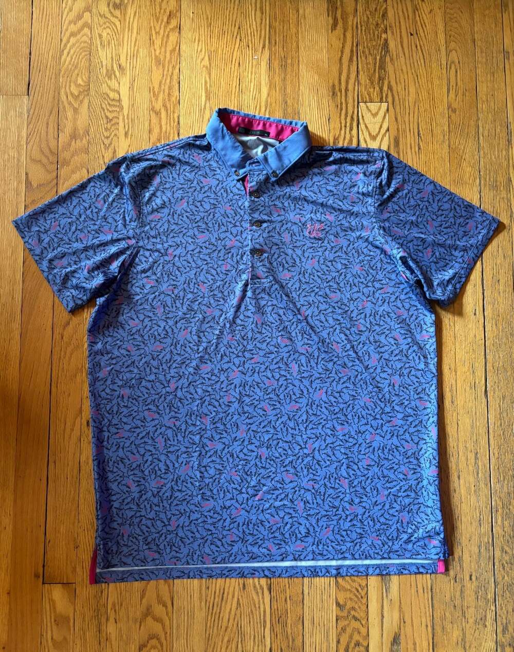 Greyson Ocean Curiosities Graphic Performance Golf Polo Shirt